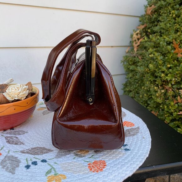 Vintage Ruth Saltz Leather Satchel Purse - Picture 2 of 12